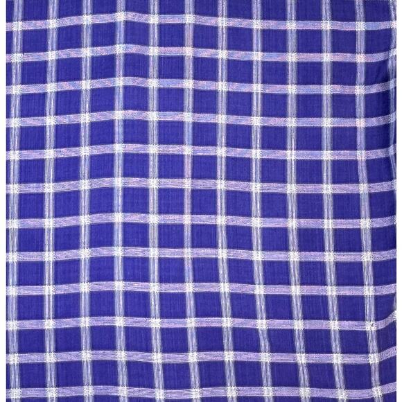 Patagonia Men's Purple Blue Plaid Checked Short Sleeve Button Down Shirt M - Picture 3 of 5